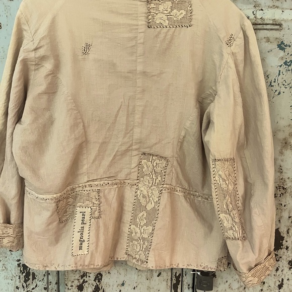 Beige Embroidered Jacket - Picture 3 of 3